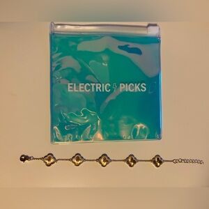 Electric Picks Gold Bracelet NWOT